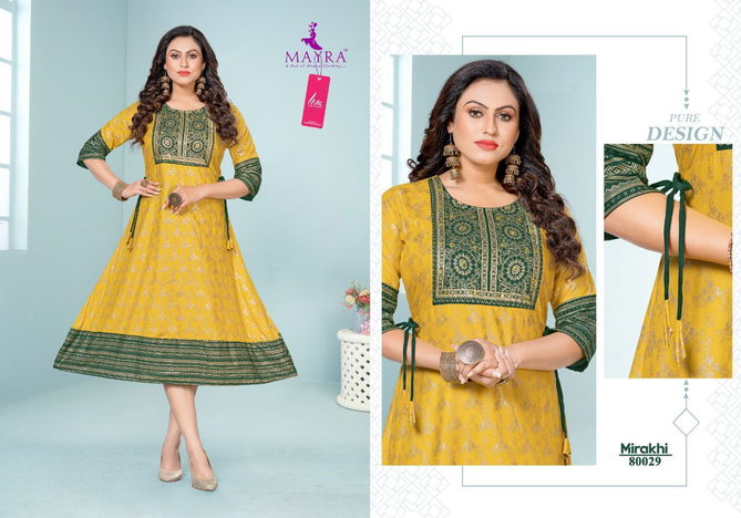 Mayra Mirakhi Wholesale Anarkali Kurti Catalog